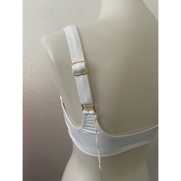 Kenny Flowers Swim Sporty Bikini Top White Santorini Swimwear - Picture 4 of 6